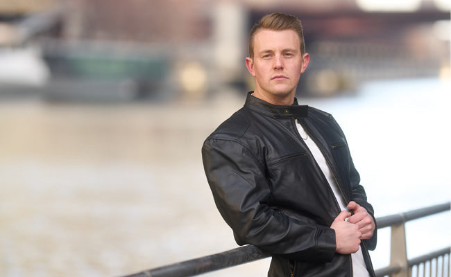 How German Men Choose a Leather Bomber Jacket