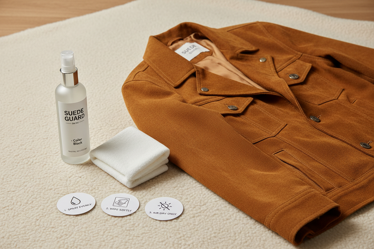 Preventing Color Bleeding in Suede Jacket