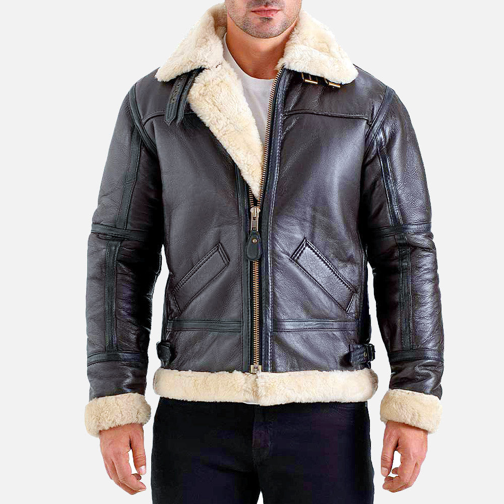 Arctic B3 Bomber Real Shearling Jacket