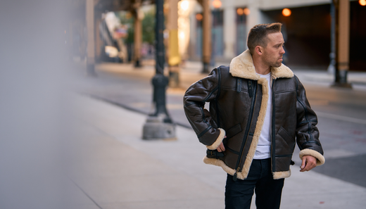 The Brief History of Men’s Shearling Bomber Jacket