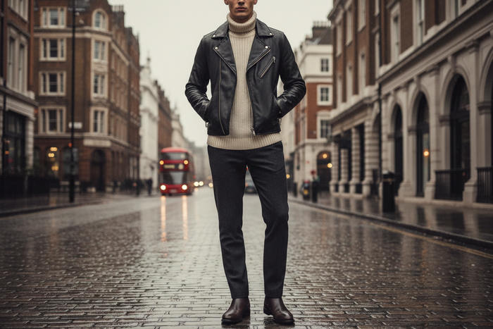 Leather Jacket Outfit Ideas for London: Style Guide