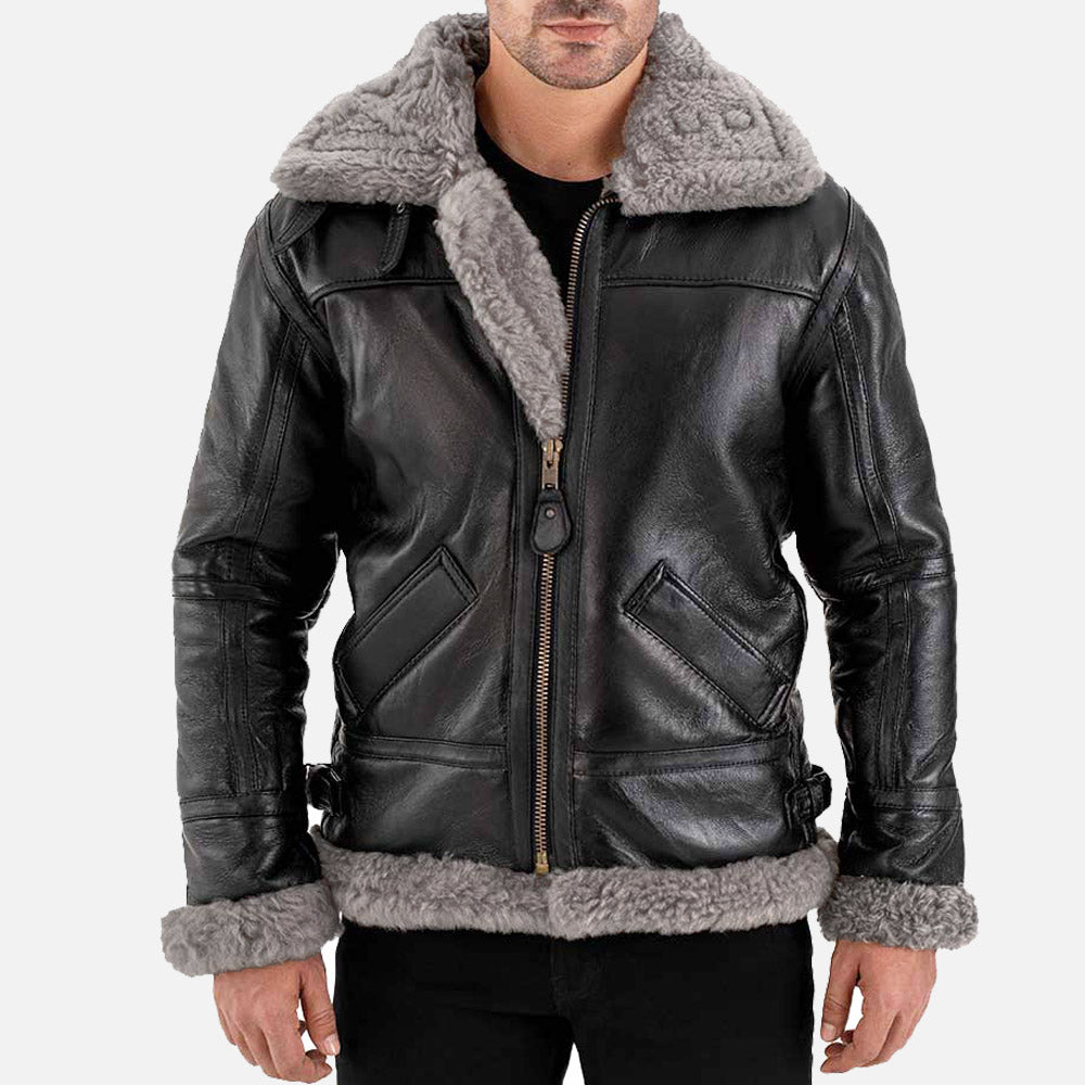 Arctic B3 Bomber Real Shearling Jacket