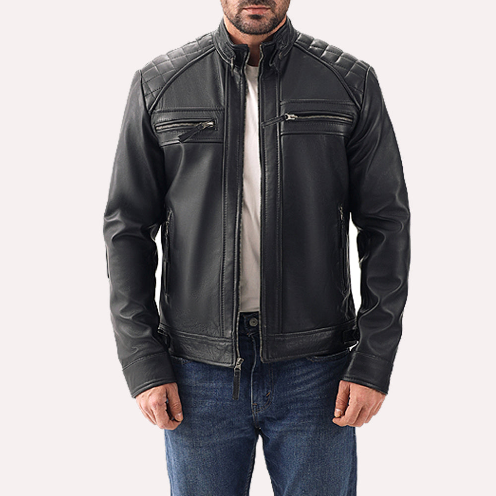 Varsity Leather Jacket Men