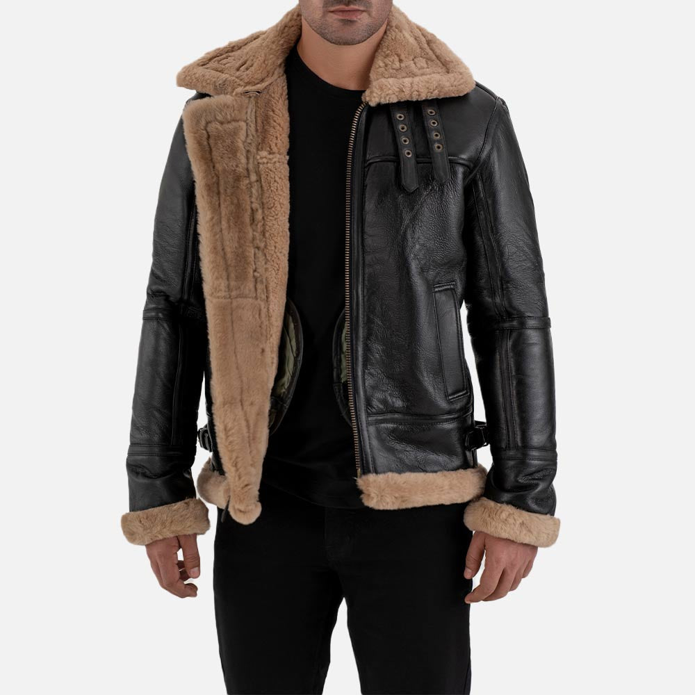 Arctic B3 Bomber Real Shearling Jacket