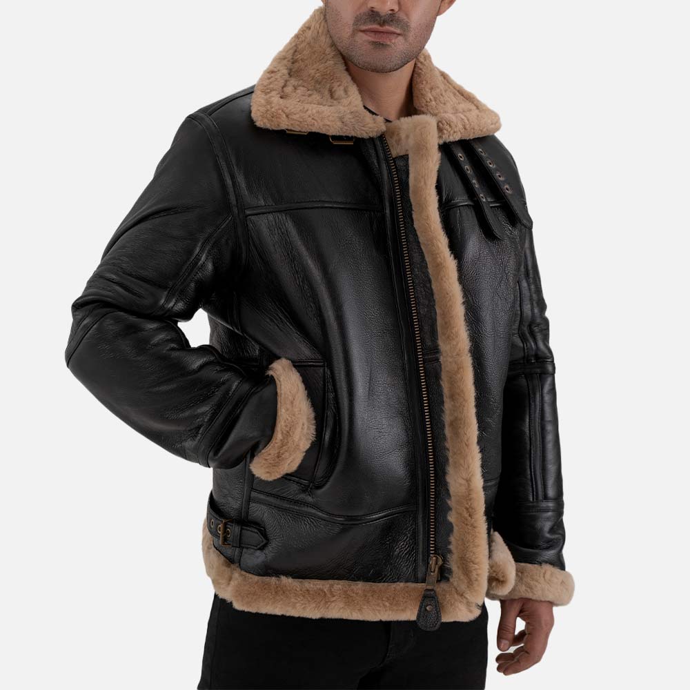 Arctic B3 Bomber Real Shearling Jacket