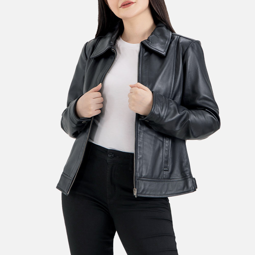 Taormina Black Leather Jacket