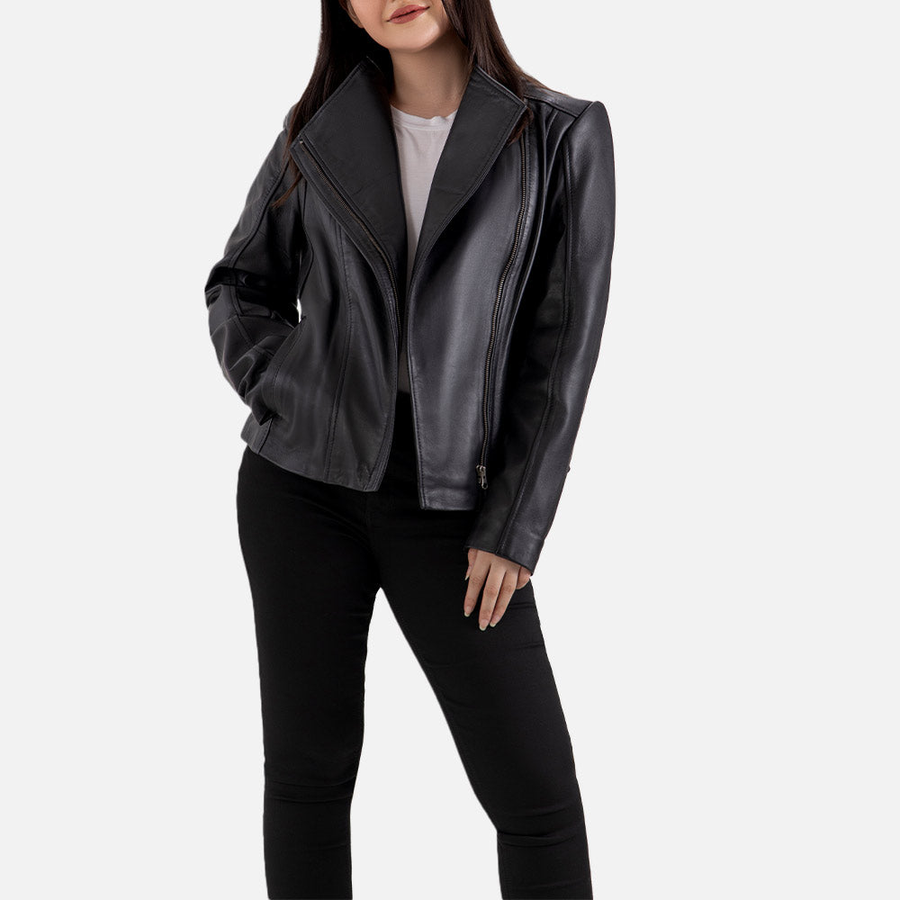 Brown Leather Blazer 2