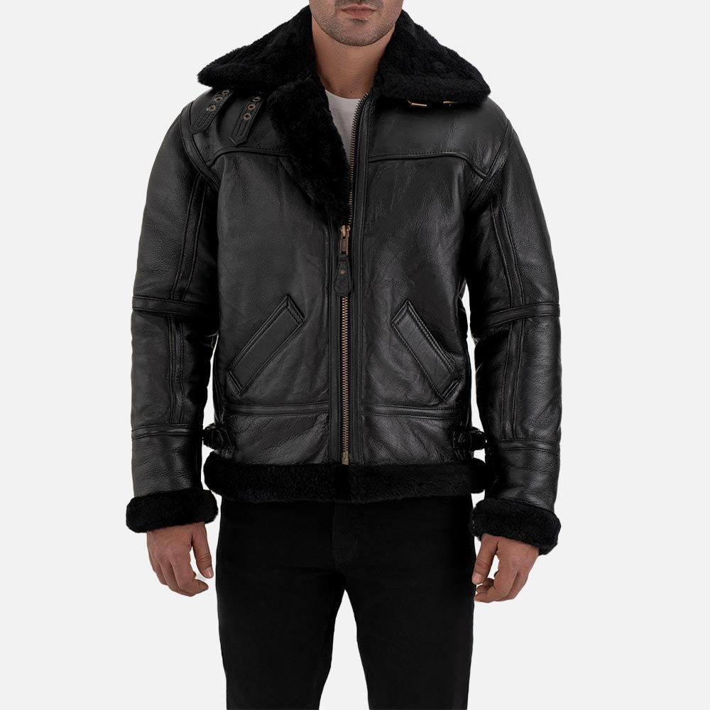 Arctic B3 Bomber Real Shearling Jacket