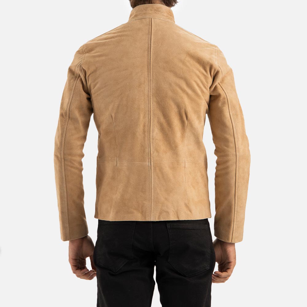 Alpi Suede Biker Jacket back view