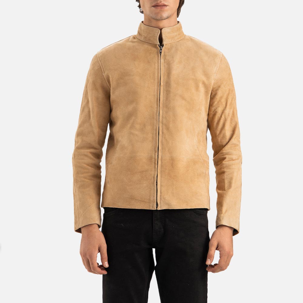 Alpi Suede Biker Jacket both hand