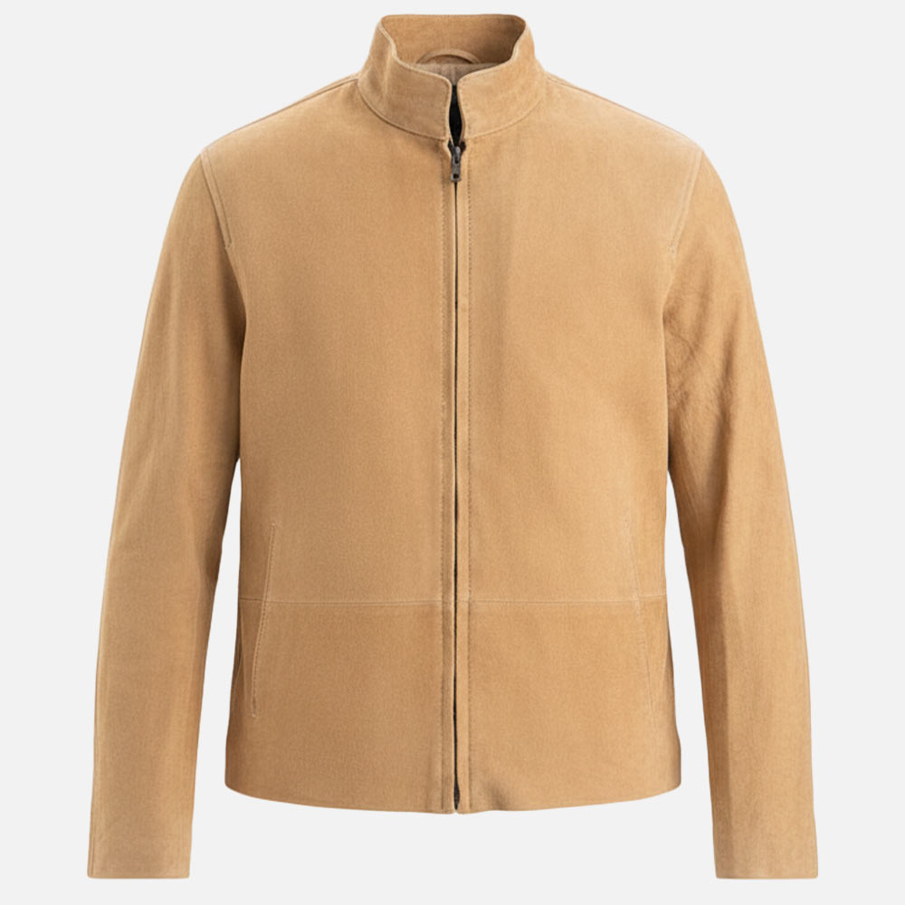 Alpi Suede Biker Jacket front view
