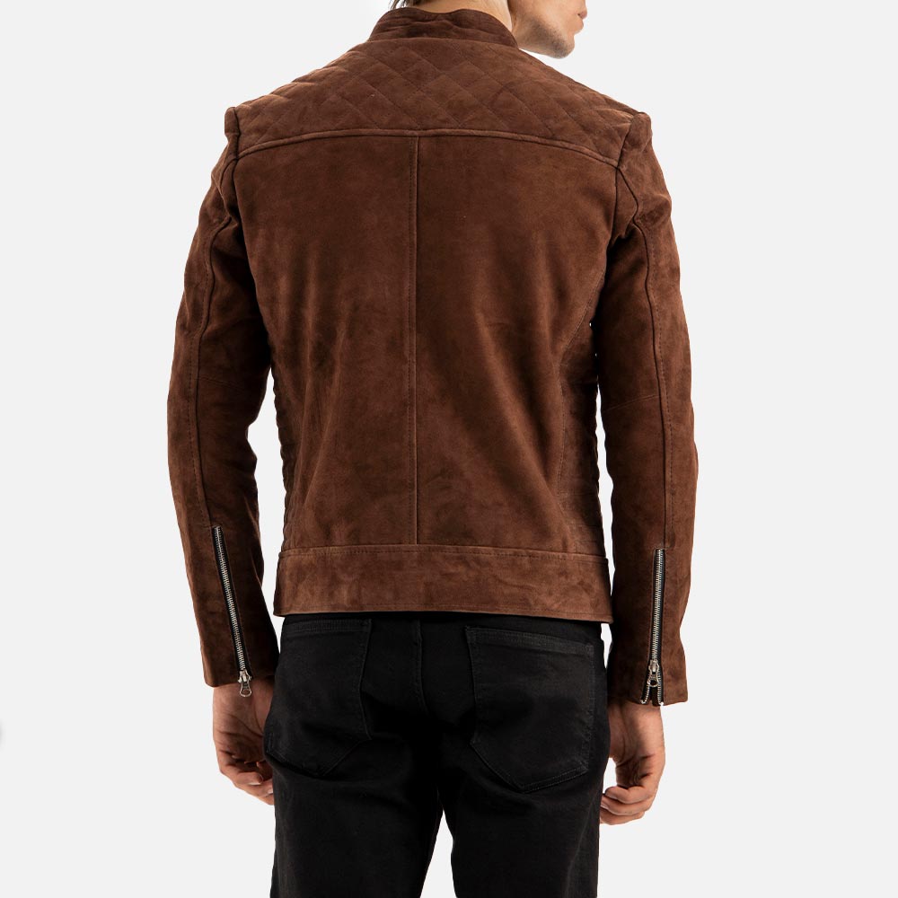Canazei Suede Bomber Jacket back sie view