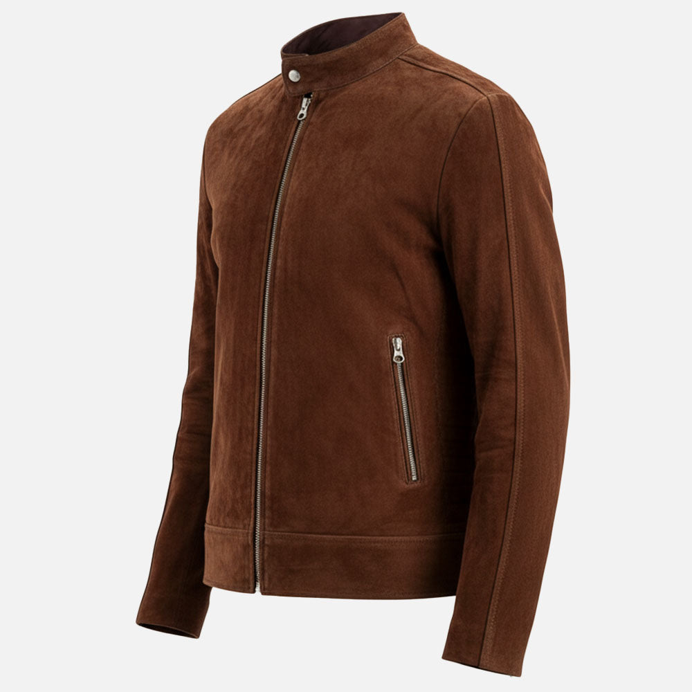 Canazei Suede Bomber Jacket frontat view
