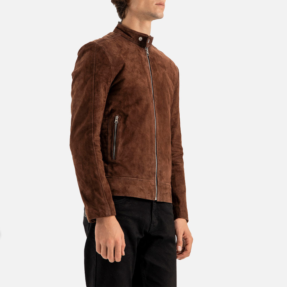 Canazei Suede Bomber Jacket left side view