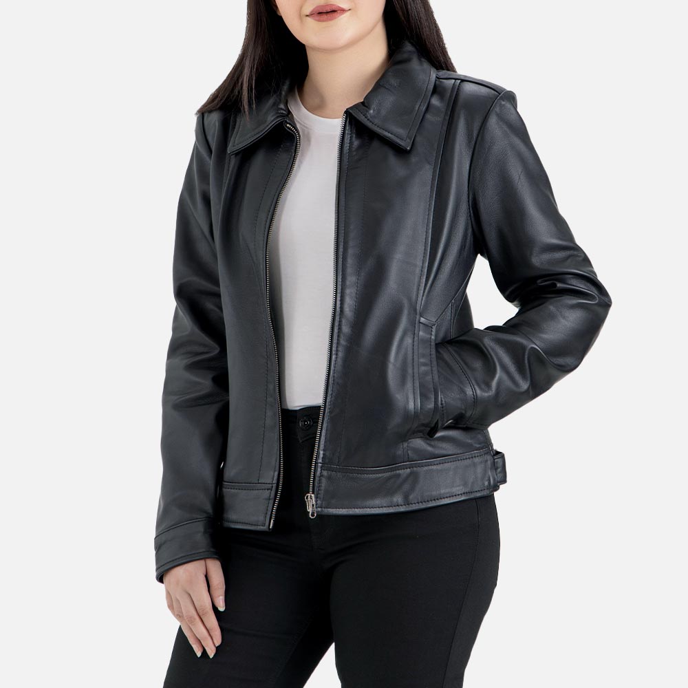 Taormina Black Leather Jacket