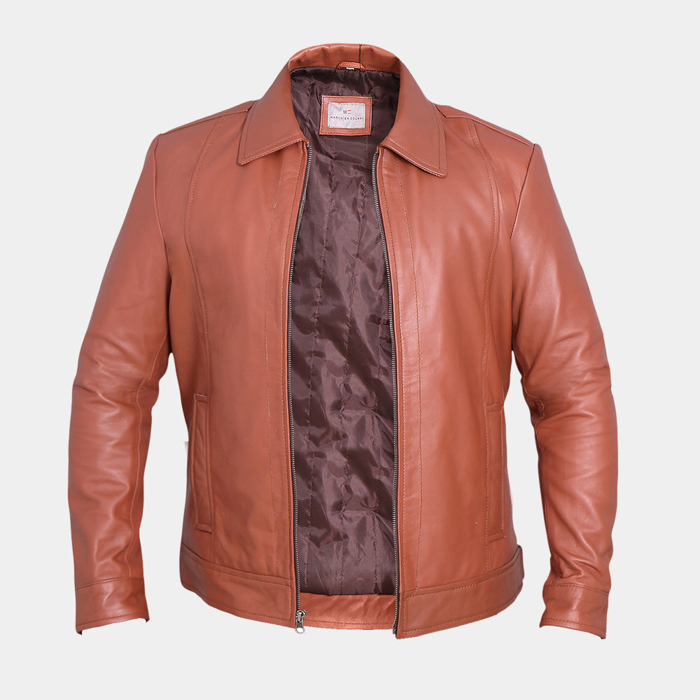 Wick Whisper Tan Leather Jacket