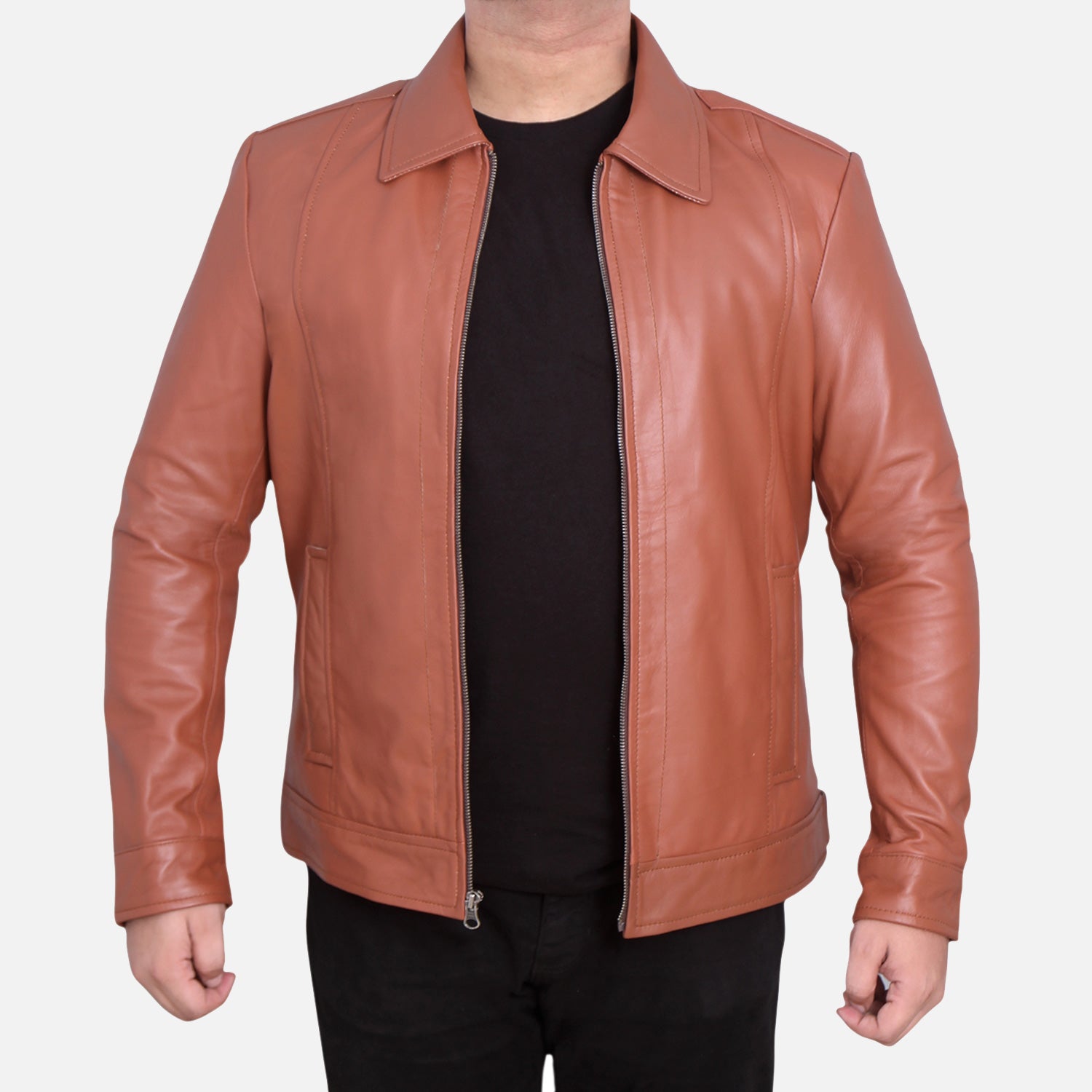 Wick Whisper Tan Leather Jacket