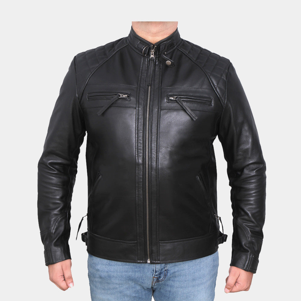 Rogue Diamond Black Leather Jacket