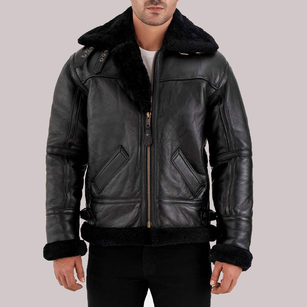 Arctic B3 Bomber Real Shearling Jacket