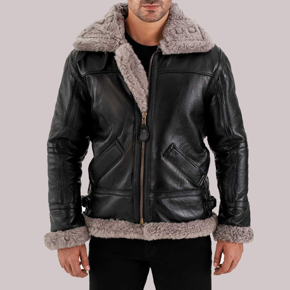 Arctic B3 Bomber Real Shearling Jacket