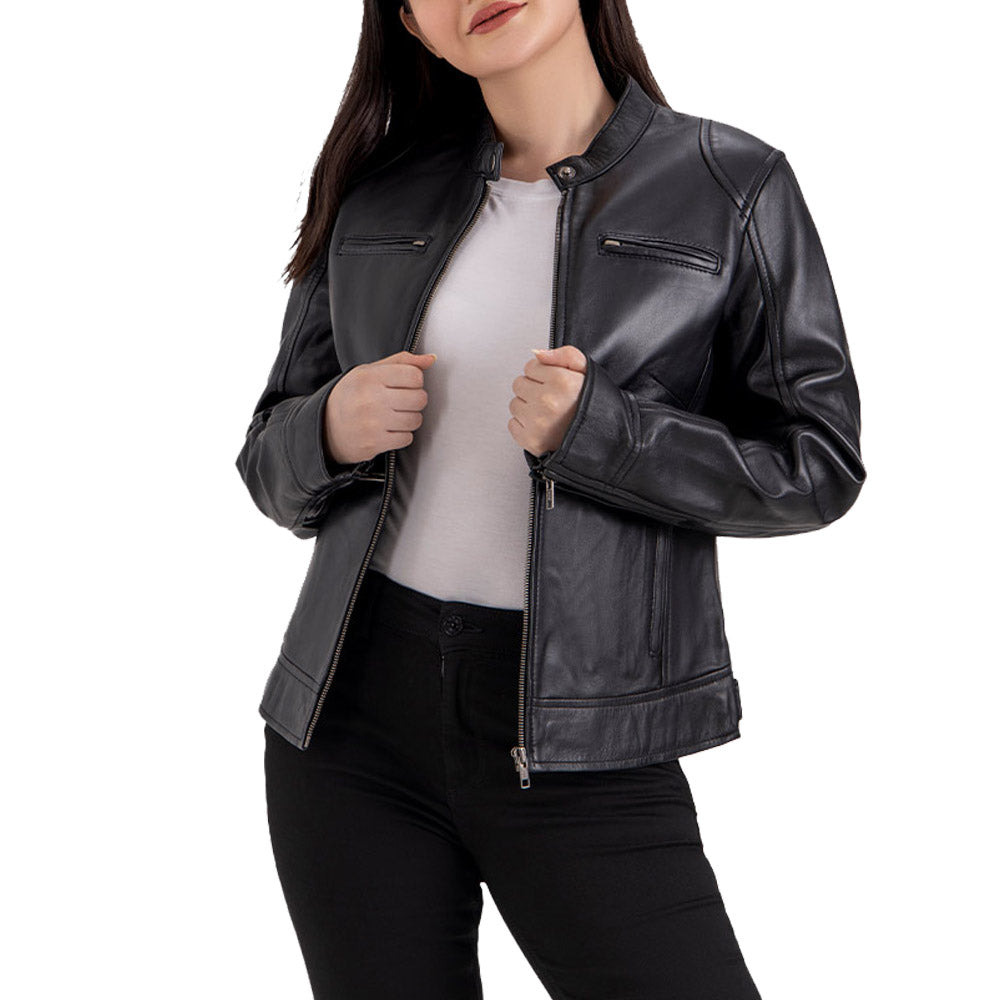 Brown Leather Blazer