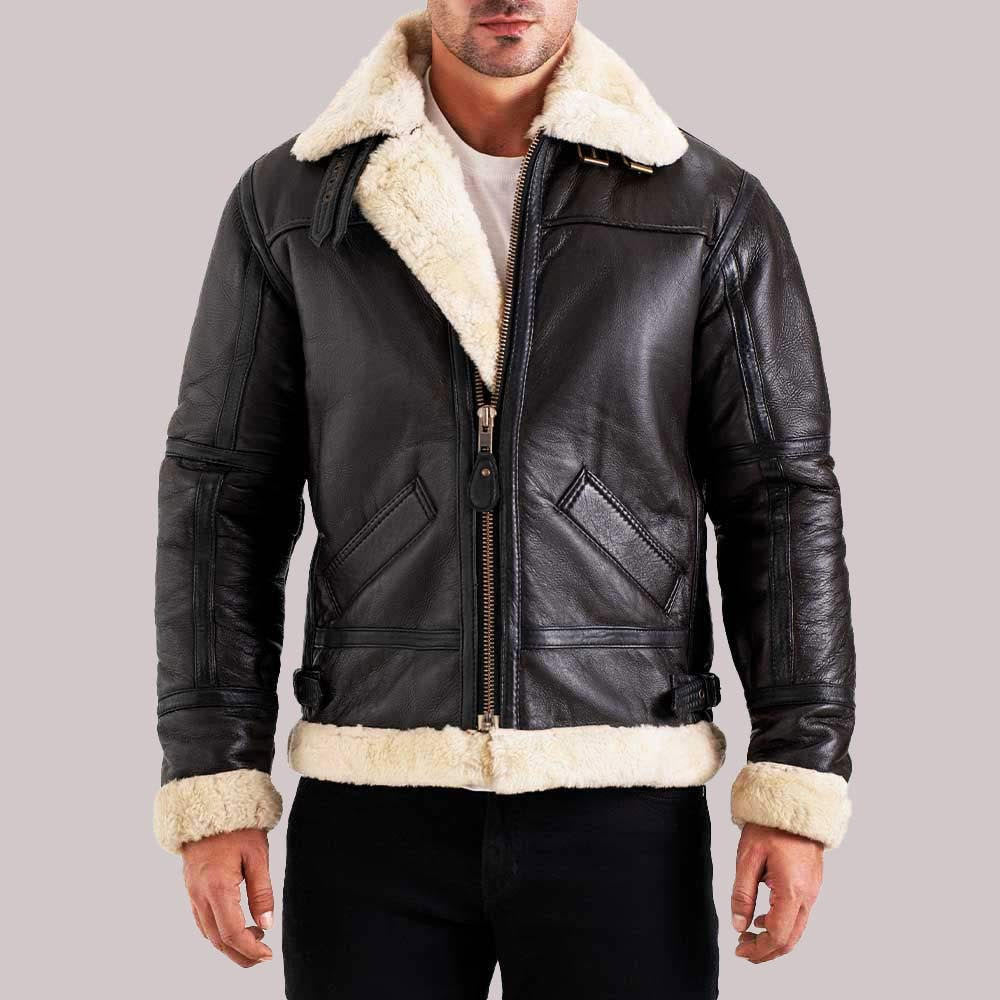 Arctic B3 Bomber Real Shearling Jacket