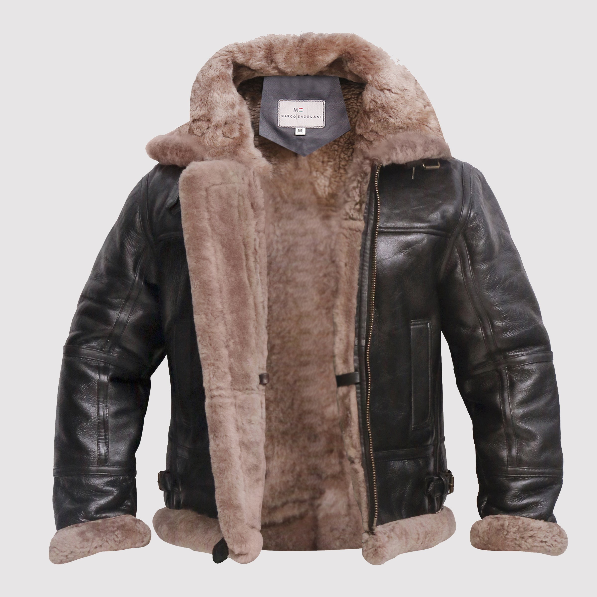 Roxo B3 Real Shearling Bomber Jacket