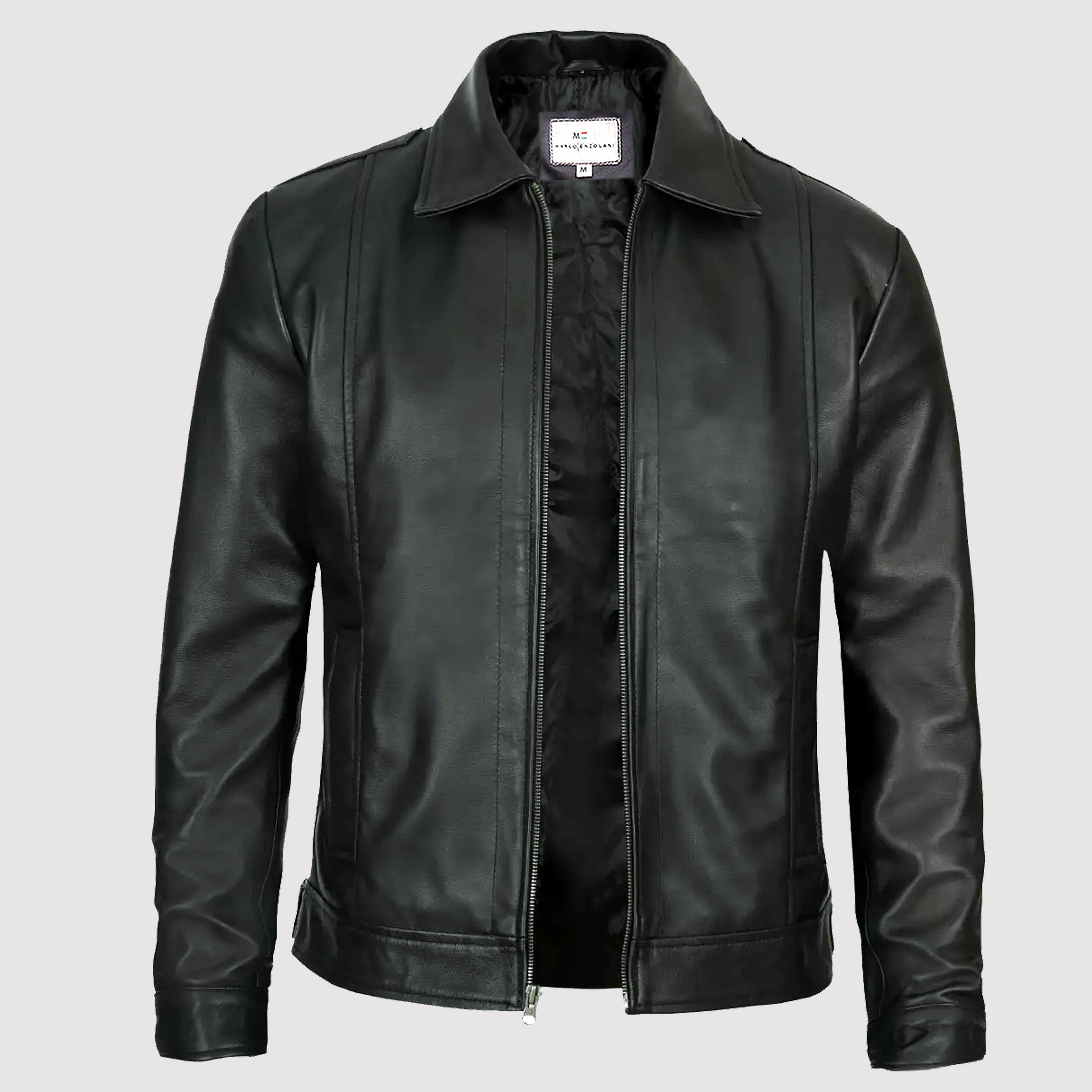 John Wick Black Leather Jacket - Marco Enzolani